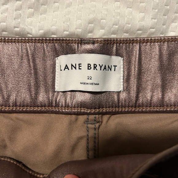 Pull on high rise coated metallic jeggings - Picture 4 of 6